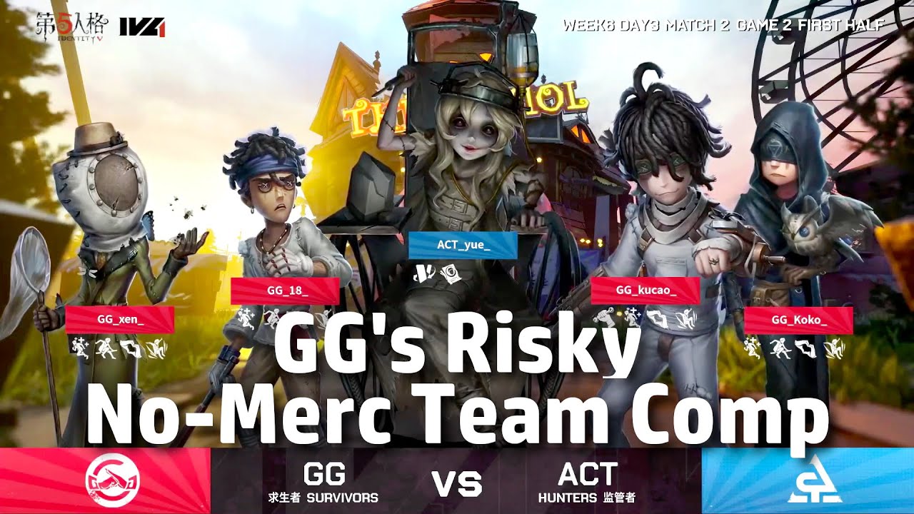 IVL: Risky No-Merc Team Comp | GG vs ACT | Identity V League 2021 [Eng Sub]