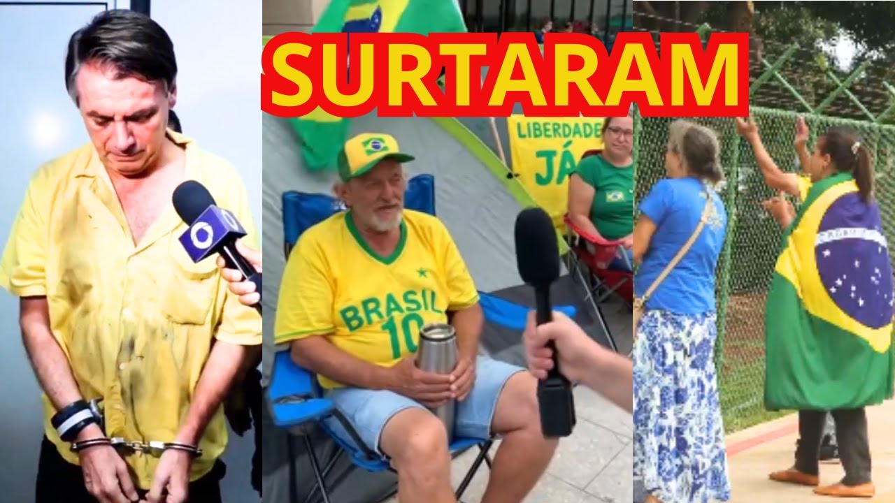 BOLSONARISTAS SURTANDO NA FRENTE DA PF, S&Oacute;SIA DO BOLSONARO - EMBOLADA