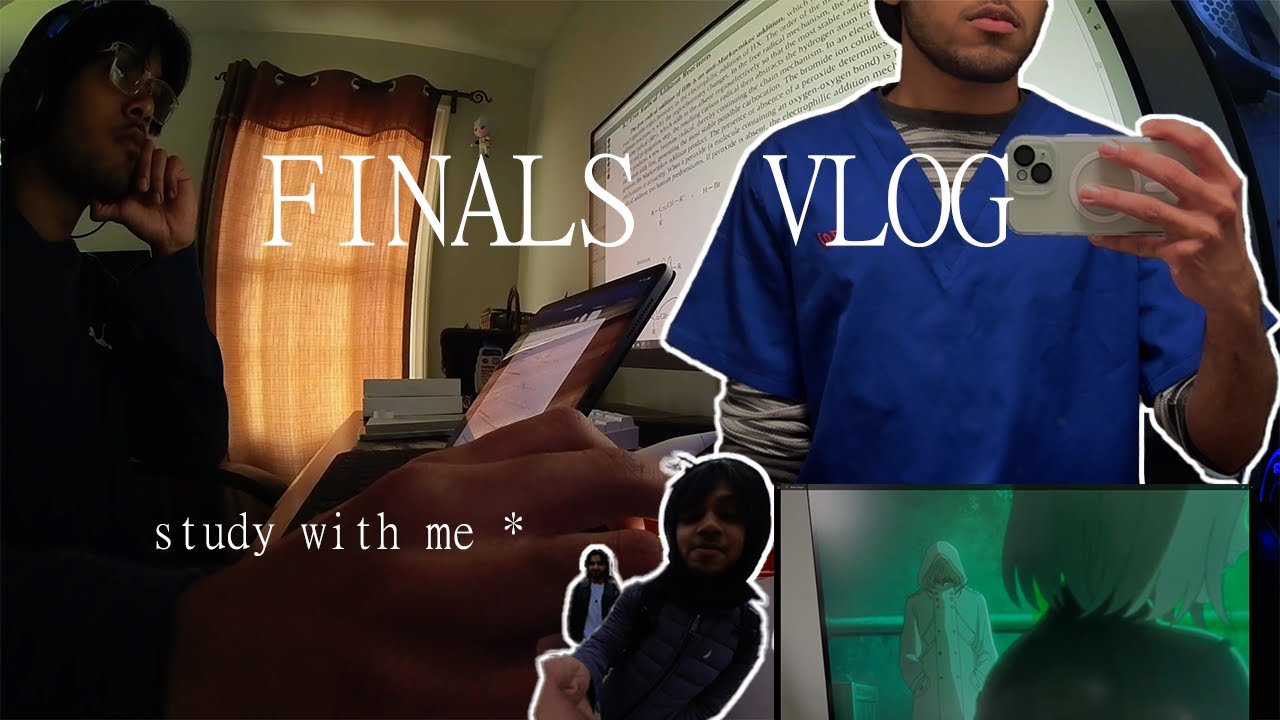 STUDY VLOG I finals week, study with me, organic chemistry tips
