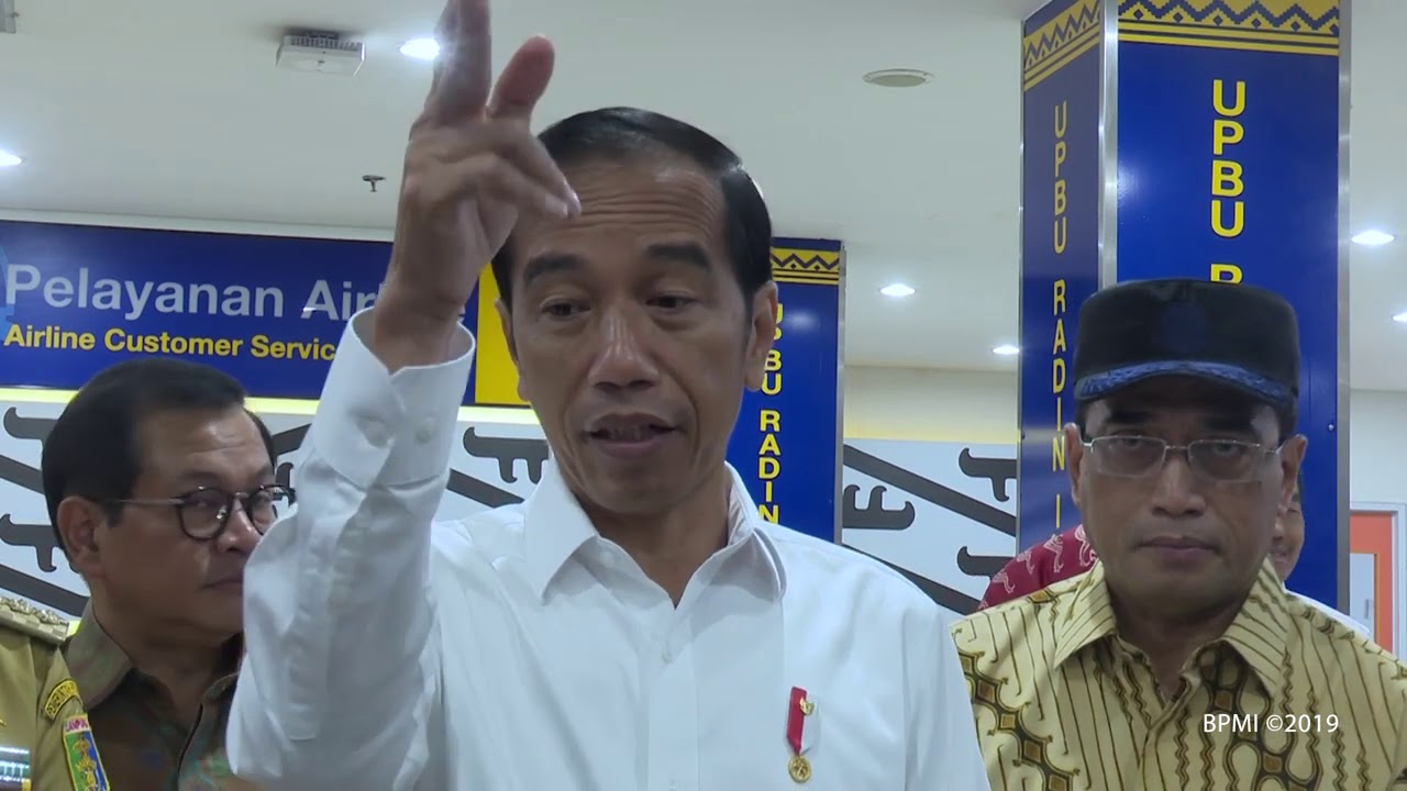 Peresmian Terminal Baru Bandara Internasional Radin Inten II, Lampung Selatan, 8 Maret 2019