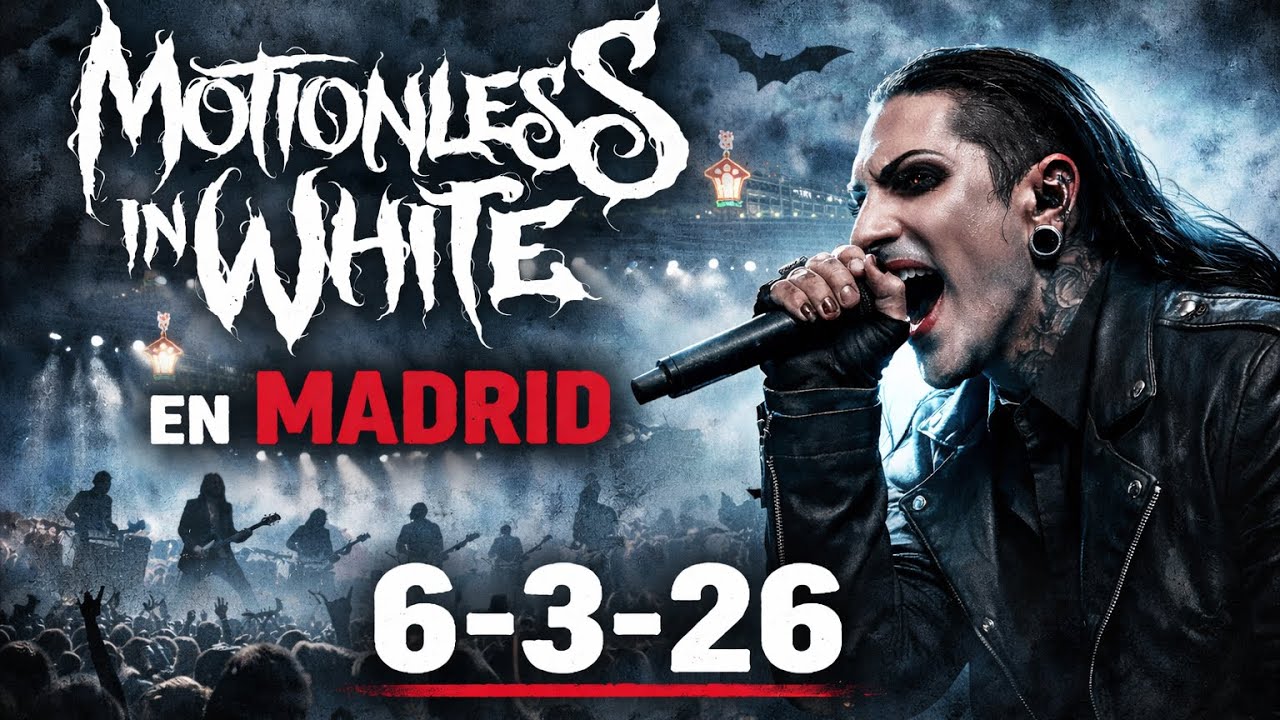 Motionless in White end of the show Live in Madrid Vistalegre (Afraid in the Dark tour) 6/3/2026