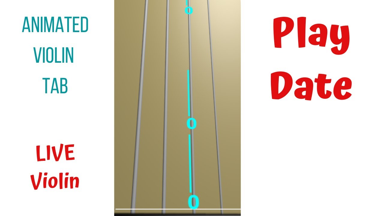 PLAY DATE 💞by Melanie Martinez | LIVE Violin COVER | Animated Violin TAB Tutorial