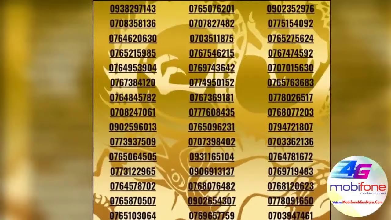 ▶#98 Sim đẹp mỗi ng&agrave;y: Chon so Mobi - Mobifone Miền Nam