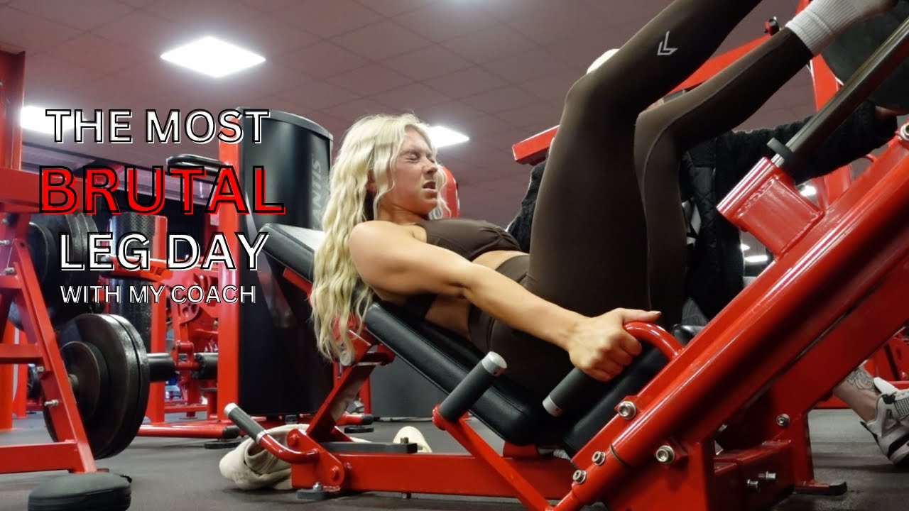 THE MOST BRUTAL LEG DAY WITH MY COACH | ft a glute session with Leia.