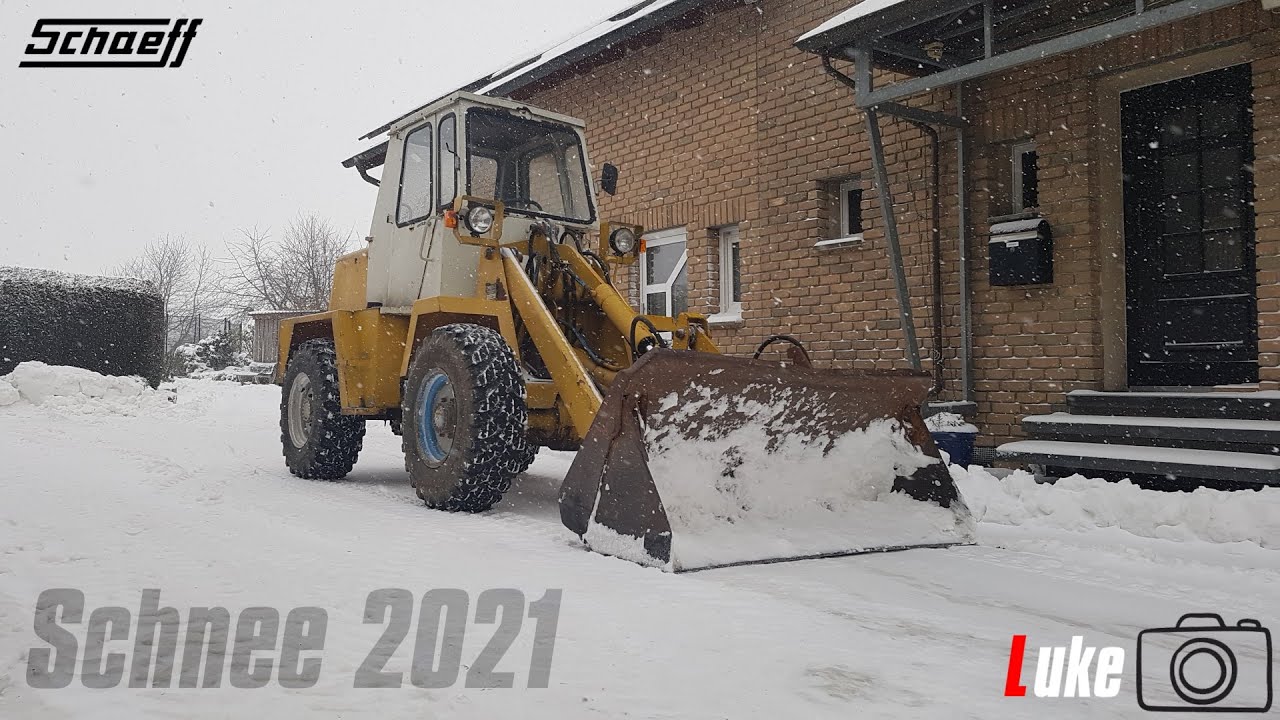 Schneeräumen mit dem Schaeff 503 im Jahr 2021