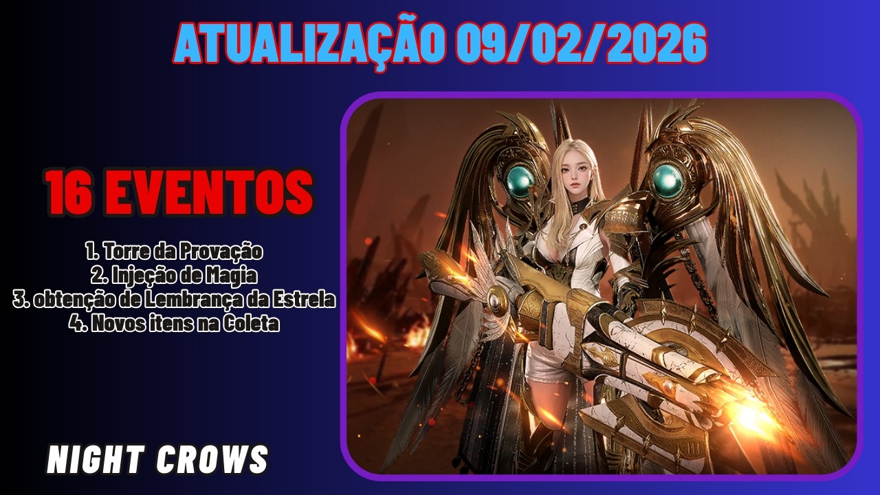 Night crows - Atualiza&ccedil;&atilde;o 09/02 vejas todos eventos