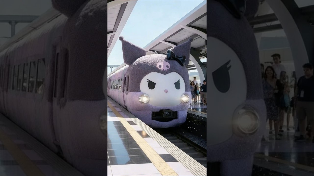 💜🚟 Pociąg w stylu Kuromi | Napisz w komentarzu, co chcesz zobaczyć dalej 👇🏻