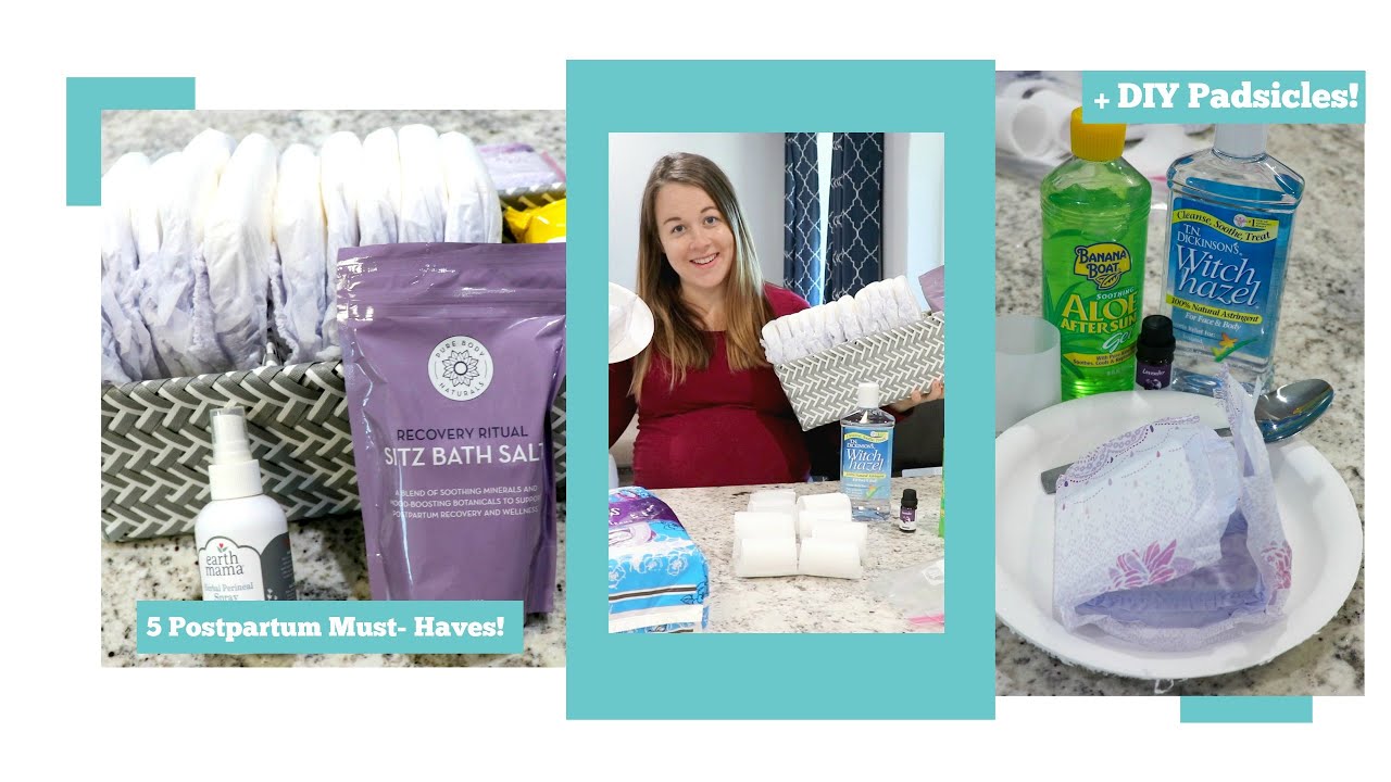 5 Postpartum Must Haves|+DIY Padsicles