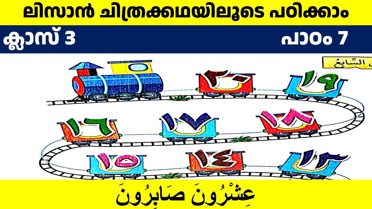 Class 3 Lisanul quran Chapter 7 / ക്ലാസ് 3 ലിസാനുല്‍ ഖുർആൻ പാഠം 7