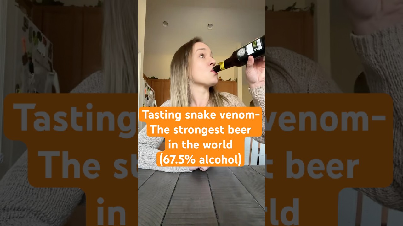 What is the strongest beer in the world? Tasting snake venom - 67.5% ABV #strongestbeer #snakevenom