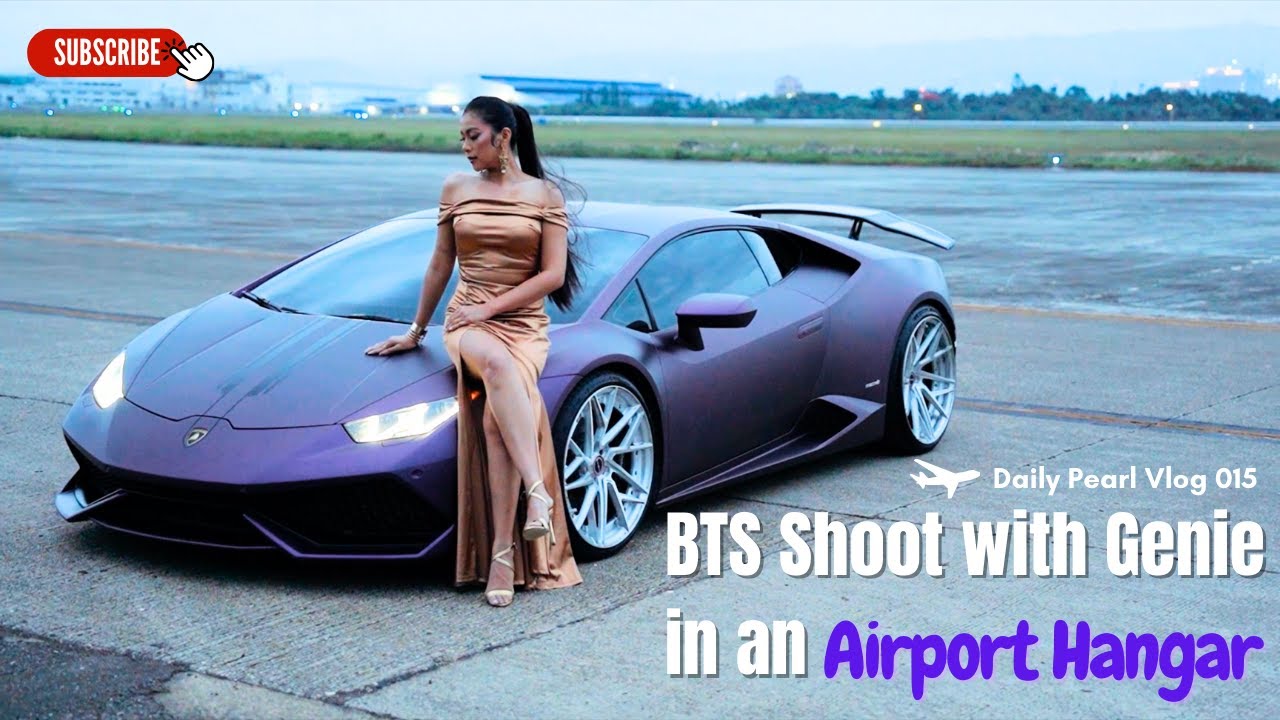 BTS Shoot With Genie in an Airport Hangar! | Daily Pearl Vlog 015