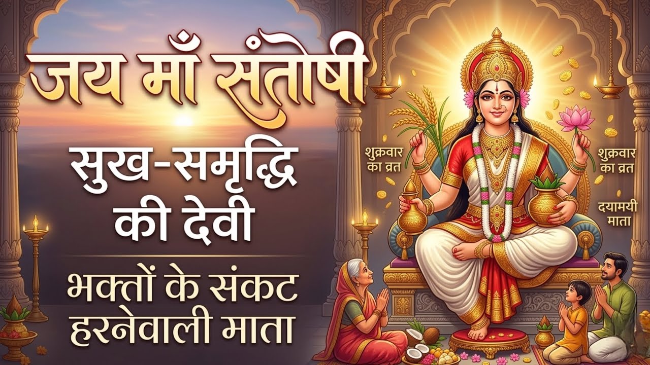 जय माँ संतोषी | Santoshi Mata Bhajan | संतोषी माता की आरती व भक्ति गीत | Friday Vrat Special Bhajan