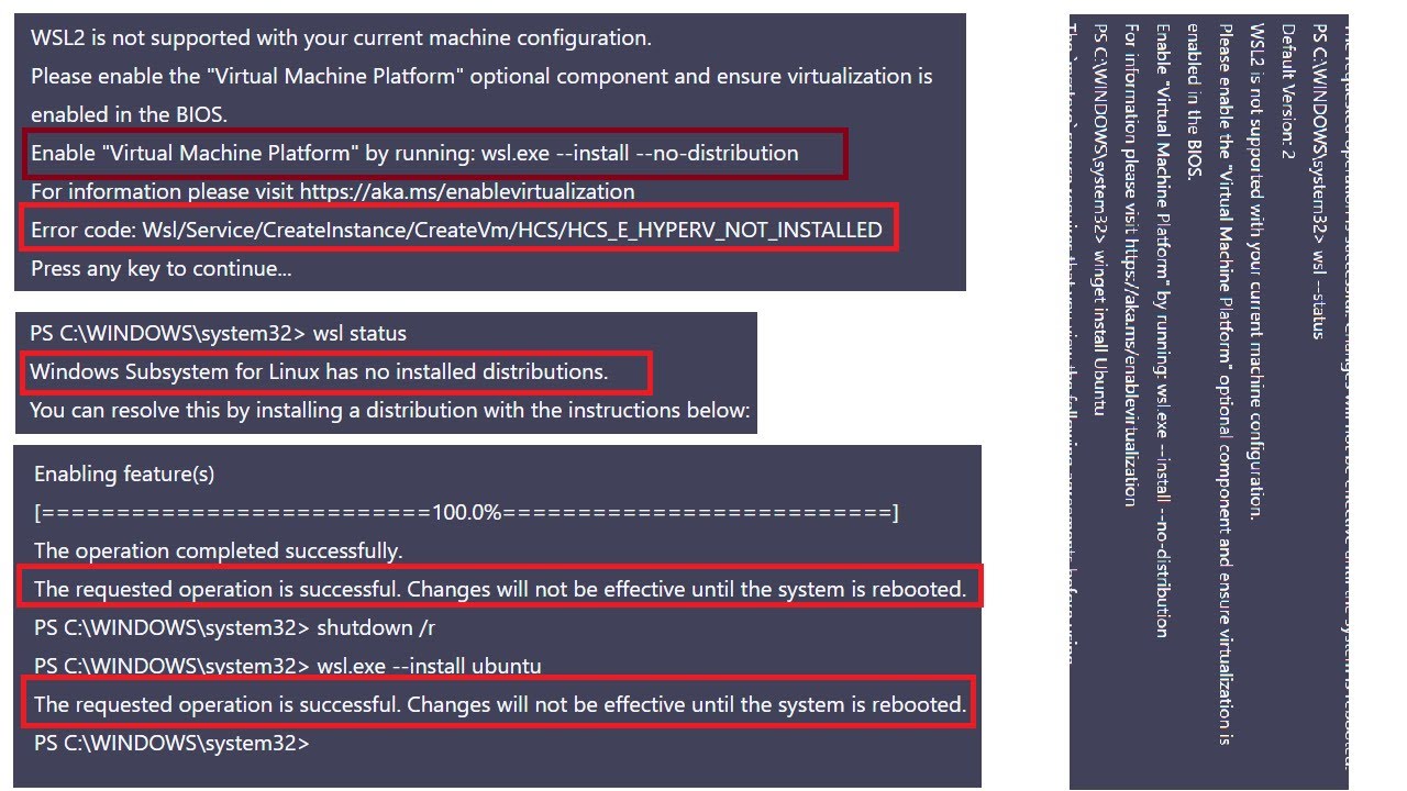 Resolving Error: 0x80370114 The operation couldn't be started because a required feature is not ins.