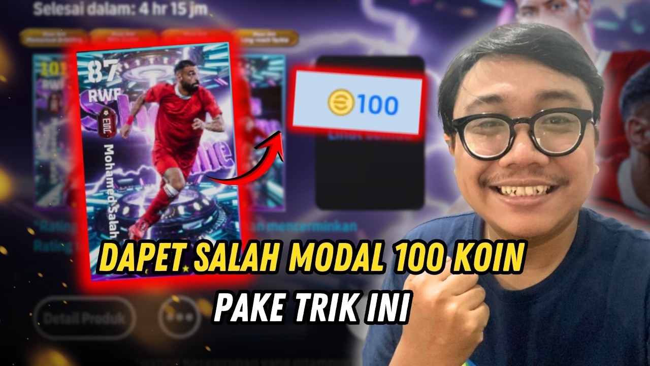 Modal 100 Koin Pake Trik Ini Dapet Mo Salah Blitz Curler - Efootball Mobile