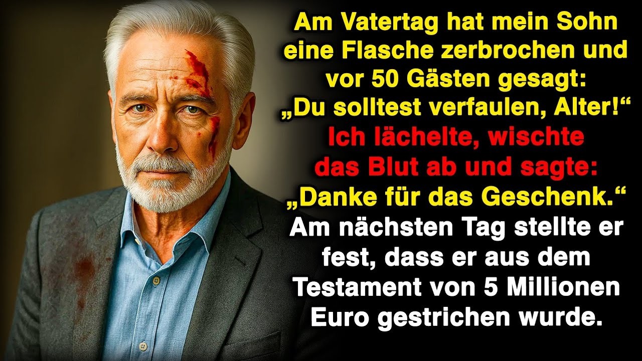 Am Vatertag warf mein Sohn eine Flasche und sagte  „Du solltest verfaulen!“ Aber ich