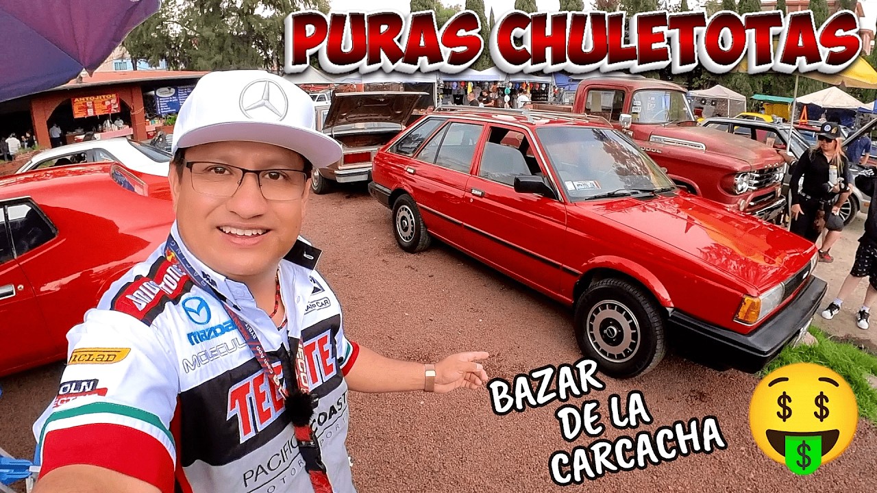 🔥 NOS la Pasamos super. Cotizando CARROS ANTIGUOS en el Bazar de la Carcacha Mustang Nissan Phantom