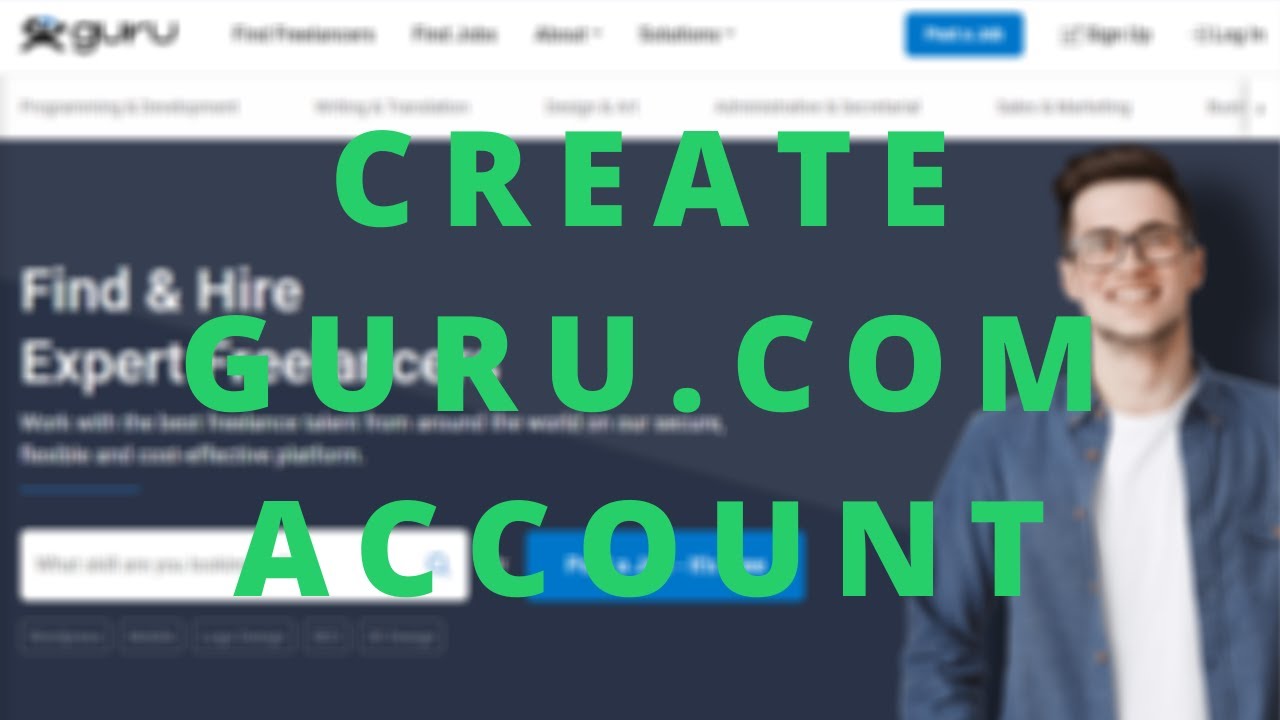 How To Create guru.com Account #guru.com #freelance job