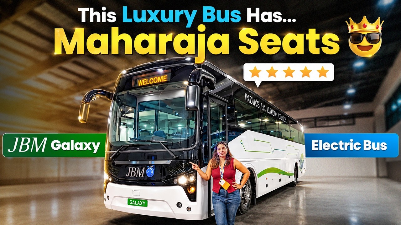 JBM Galaxy Electric Sleeper Bus First Look - Prawaas 5.0 India