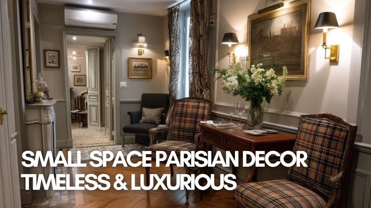 Small Space Parisian Decor | That Transforms Rentals Timeless & Luxurious