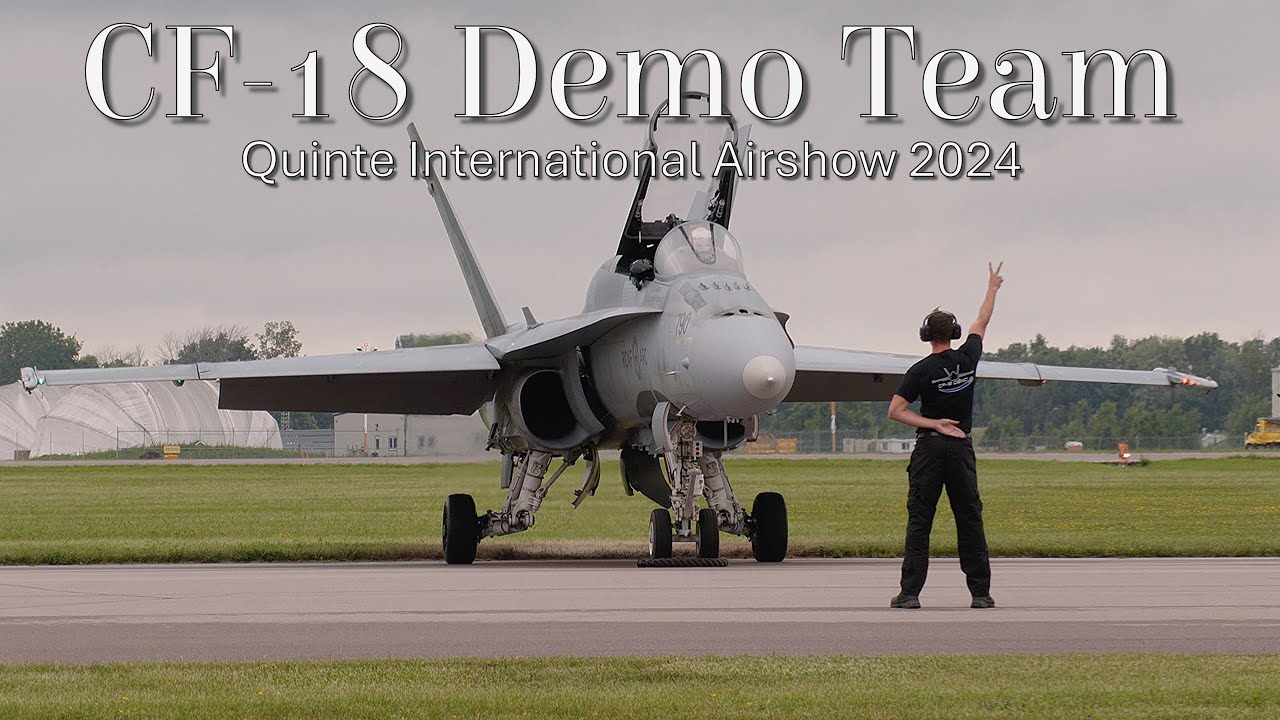 [4K] CF-18 Demo Team: Full Performance, Highlights Flight Check (Quinte International Air Show 2024)