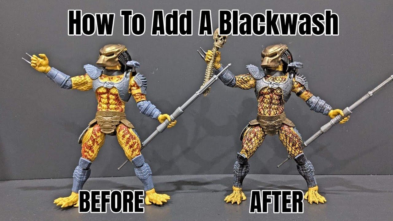CUSTOM Lanard City Hunter Predator | How to Blackwash Action figures