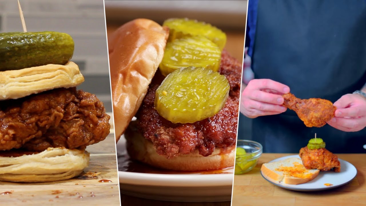 Я попробовал ВСЕ Nashville Hot Chicken — Binging с Babish, Tasty, Joshua Weissman, Sam the Cooking