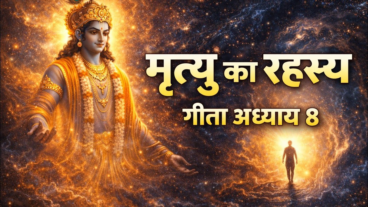 भगवद गीता अध्याय 8 | मृत्यु के समय ईश्वर स्मरण का रहस्य | अक्षर ब्रह्म योग