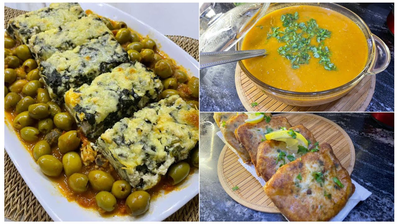 افكار طاولة رمضانية / حريرة جزائرية بززاف بنينة مع بريك بالجاج مع طبق رئيسي يحمرلك وجهك