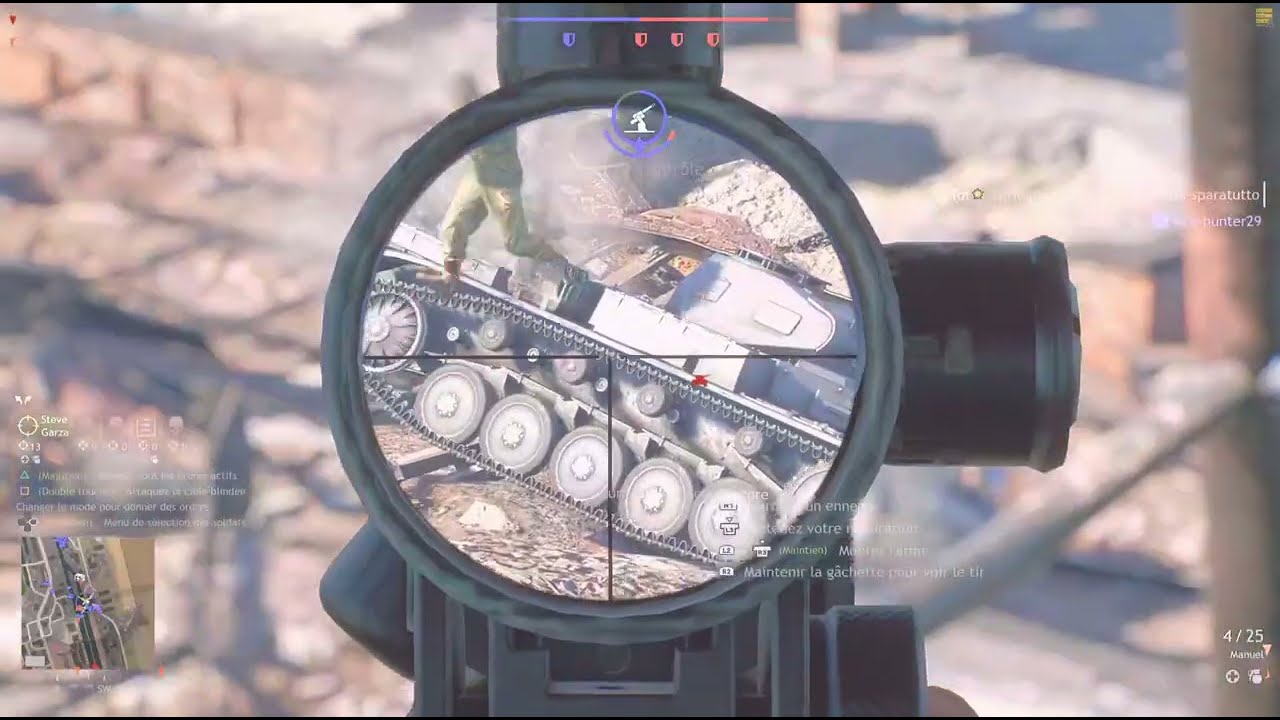 Enlisted PS5 4k  : BR1 USA Confrontation Saint lo gameplay semi agressif destruction de char
