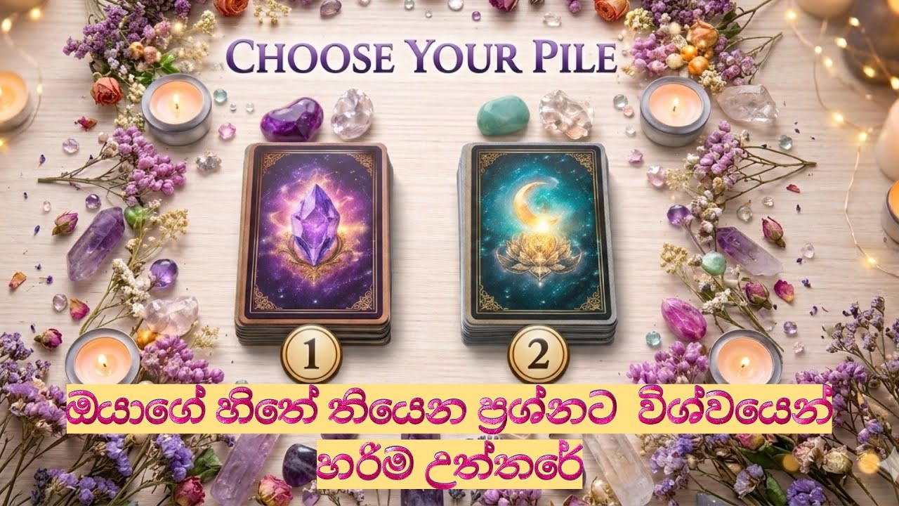 ඔබට මේ Pile 1/Pile 2 වලින් එකක් attract වුණාද? 👉 එහෙනම් ඔබේ Life එක ගැන සත්‍යය මෙතන තියෙනවා