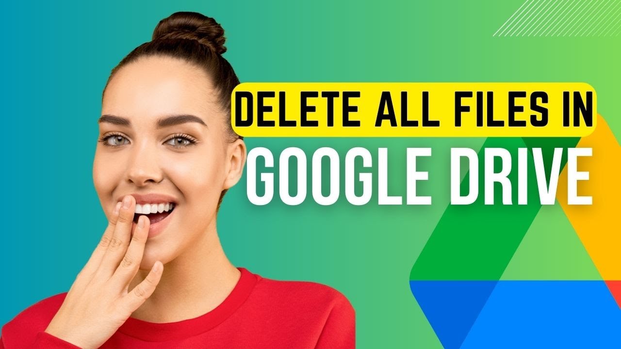 Google Drive Tutorial  - How To Delete All Files From Google Drive At Once