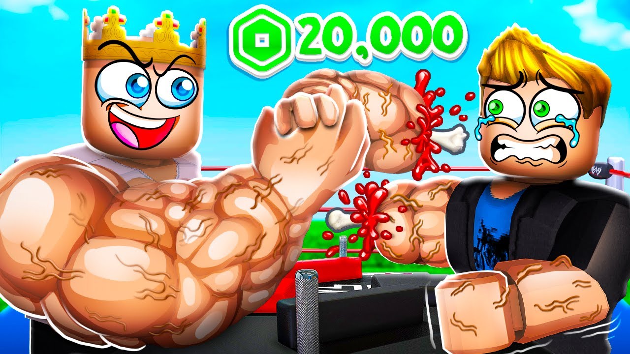 Roblox Arm Wrestle But I Paid 20,000 Robux!