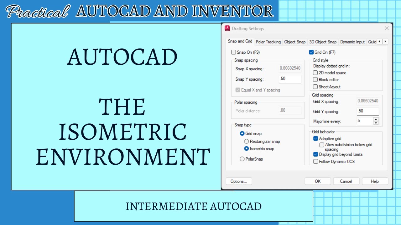 Настройка изометрического чертежа AutoCAD