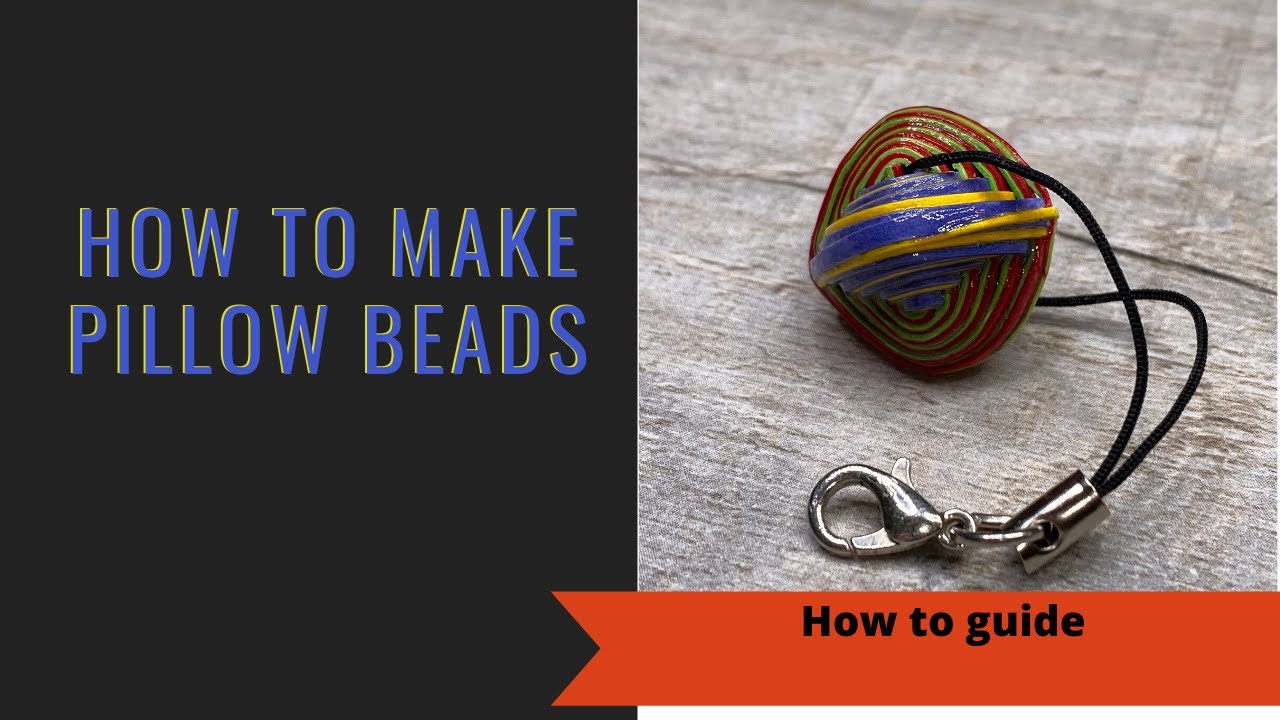 How to make pillow beads - Easy paper beads with no tools