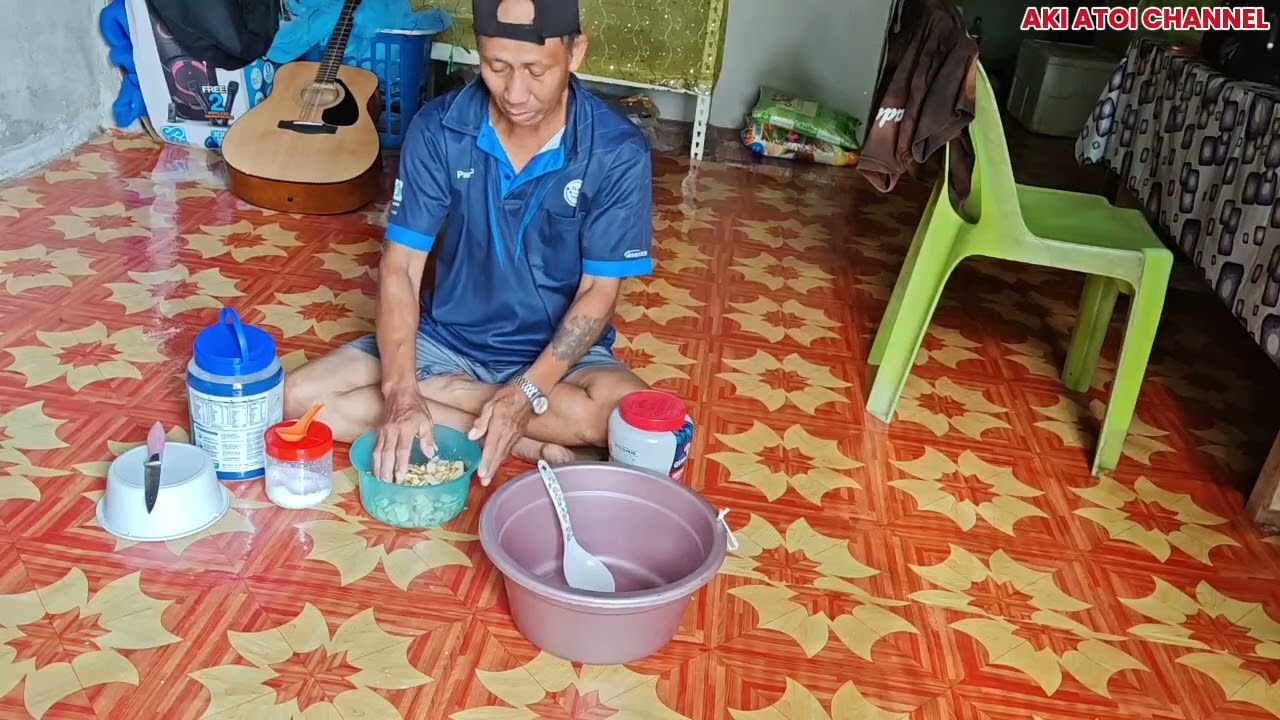 Campur pekasam ikan baung rebung // IKAN batang sungai STRAP //