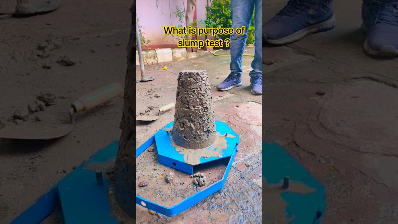 slump cone test ! #civilengineering #construction #concretetesting #engineering #workability