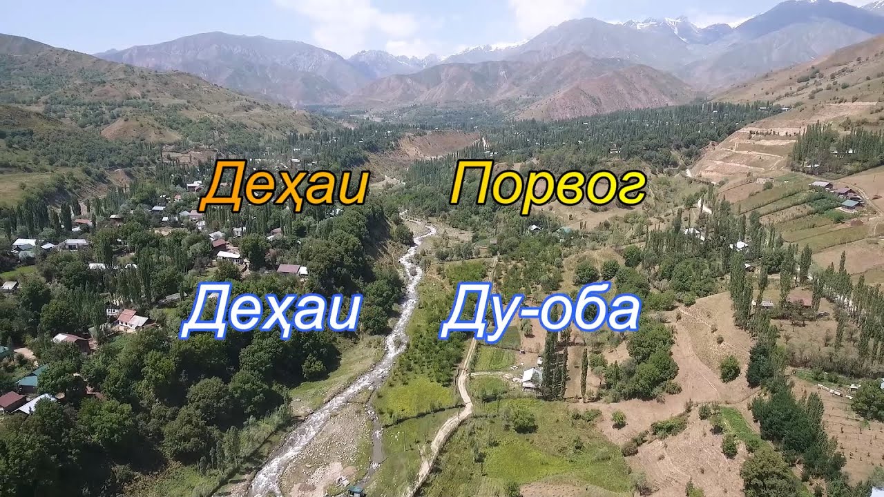 Шаҳраки Навобод.Деҳаи Дуоба ва Порвог.Гарм.Tajikistan.