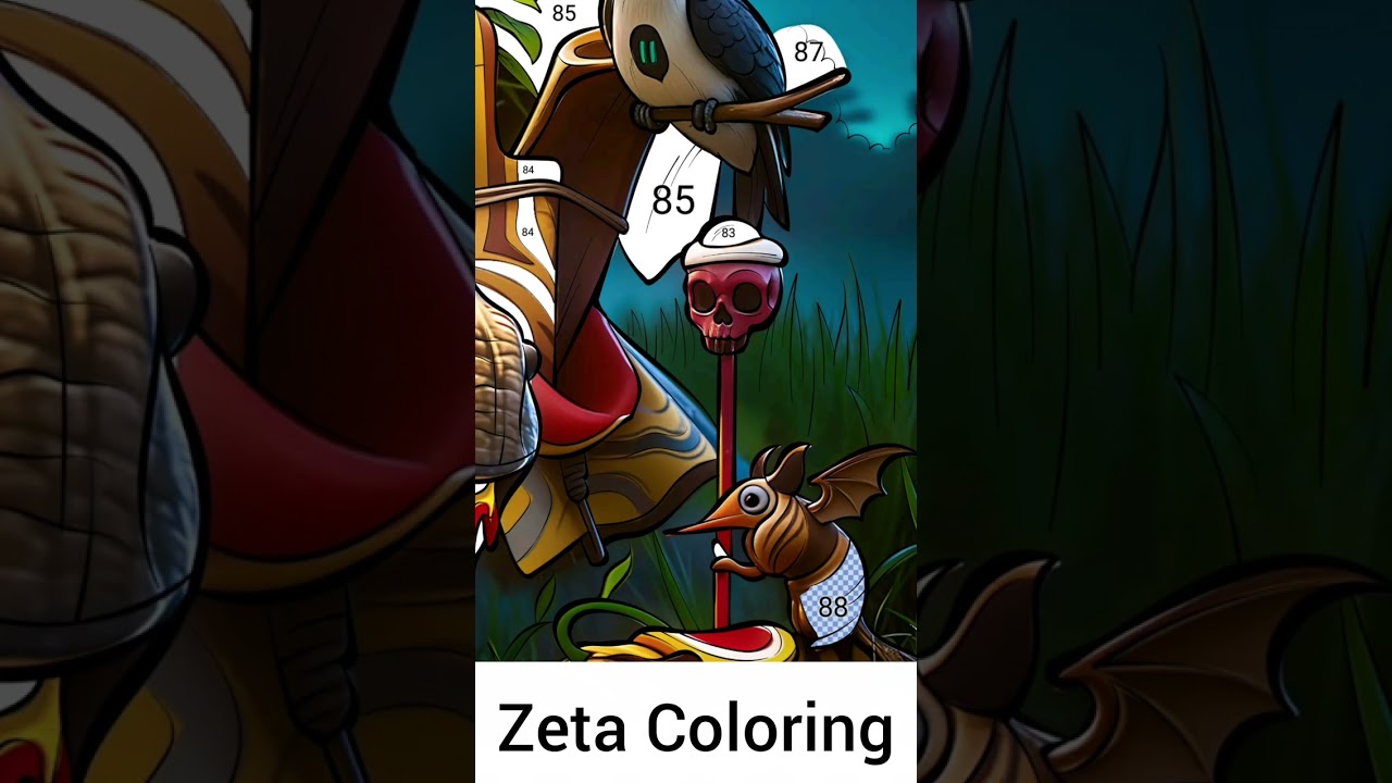 Digital Mandala Coloring video | Zeta Coloring pages | satisfying Digital painting trending video 