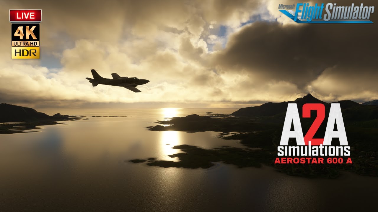 🔴 MFS20 [4K HDR] - A2A Accu-Sim Aerostar 600A: Leknes (ENLK) &rarr; Tromso (ENTC)