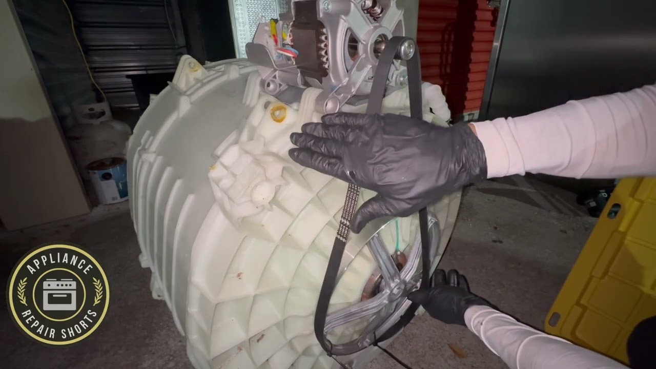 Установка приводного ремня для стиральной машины GE | Установка для стиральной машины с фронтальн...