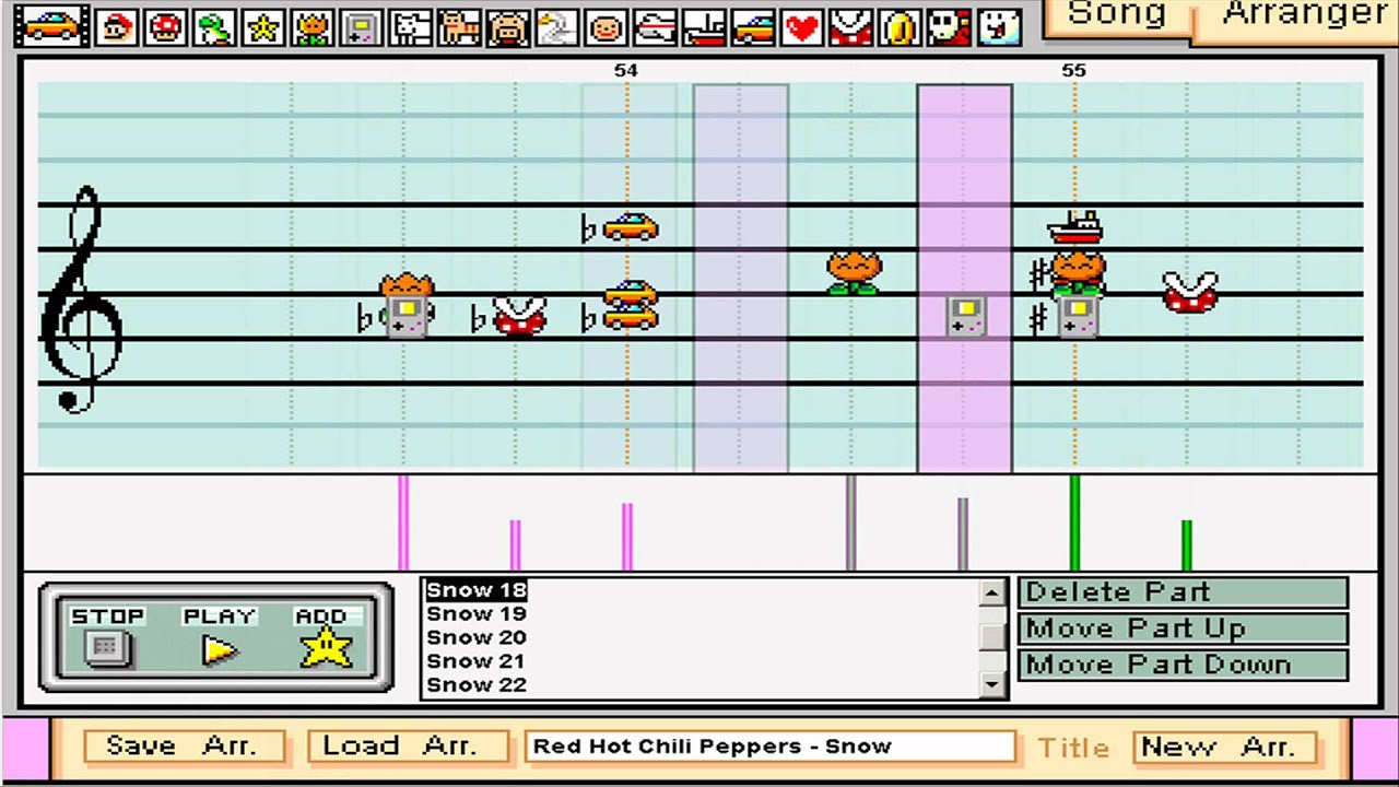 Red Hot Chili Peppers - Snow - Mario Paint Composer