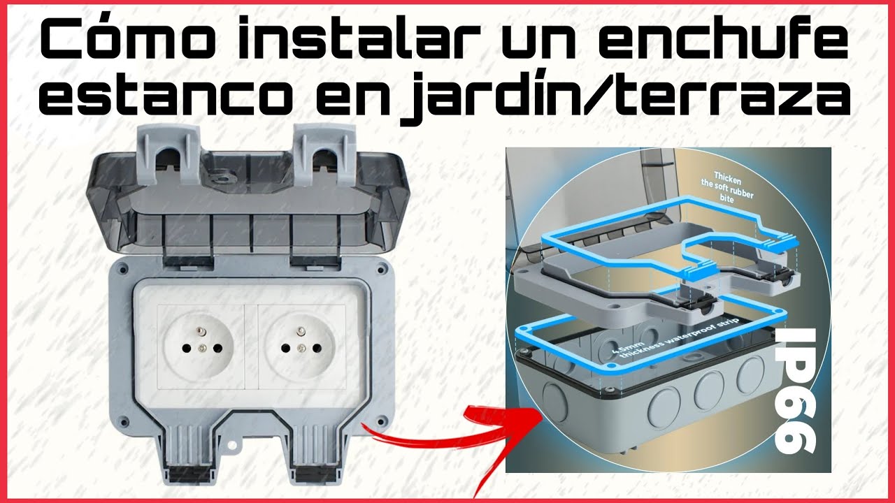 CÓMO INSTALAR UN ENCHUFE ESTANCO EN EL EXTERIOR || DIY