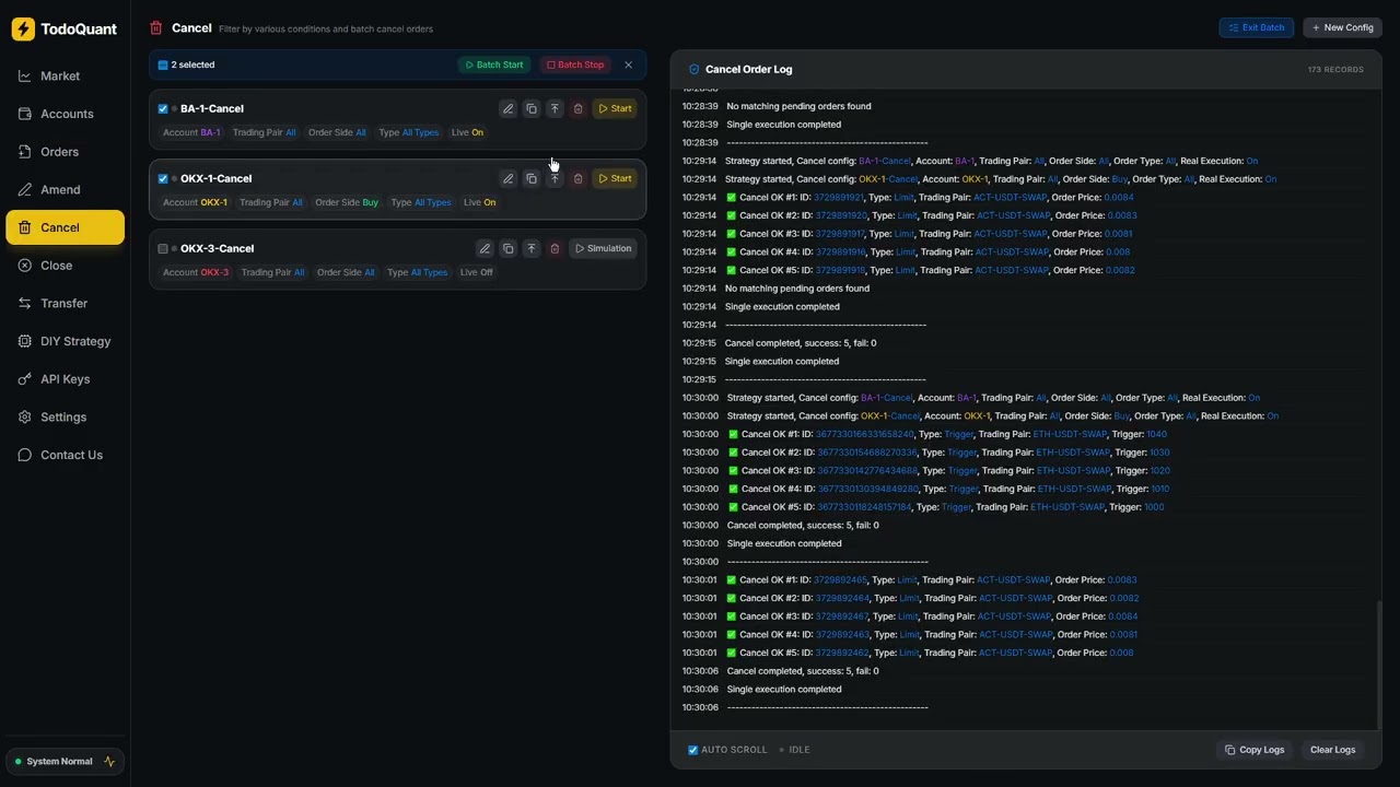 ToduQuant V2: Multi-Account Formula Trading on Binance & OKX &mdash; One Click, All Accounts