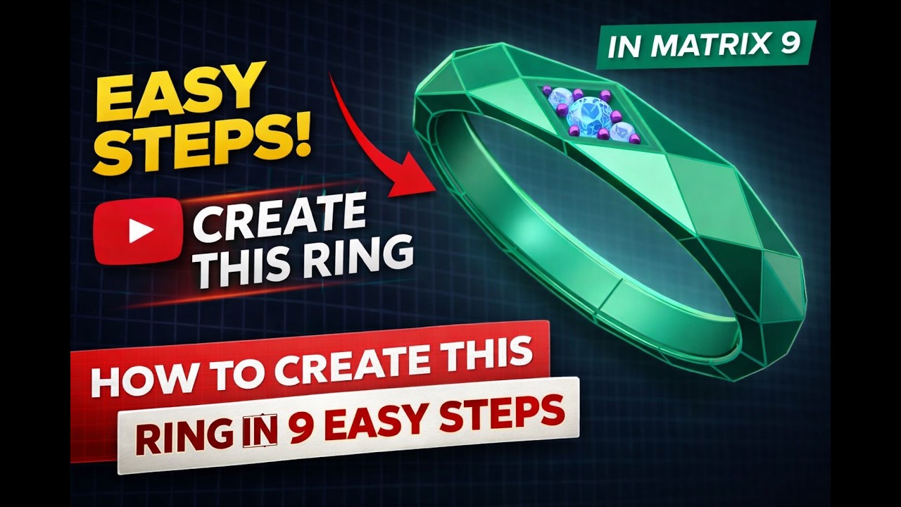 How to Create This Ring in Matrix 9 | Easy Step-by-Step Tutorial | ADesign3D