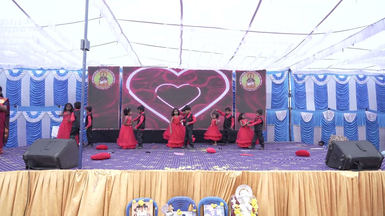 #Mes _school #annualday #4kvideo #premaloka song by 1st STD Students