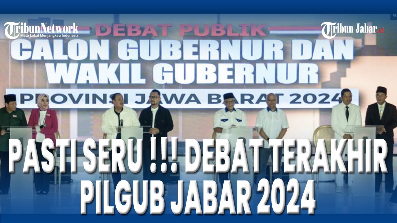 Seru !!!! Debat Pamungkas Pilgub Jabar 2024, Dedi Mulyadi Optimis Kuasai Materi