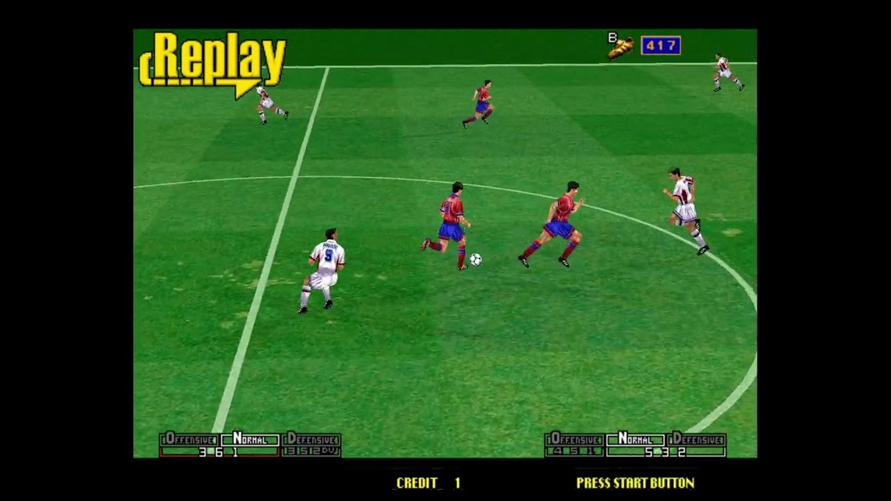 417pts goal of Virtuastriker2 99(Korea VS Paraguay)