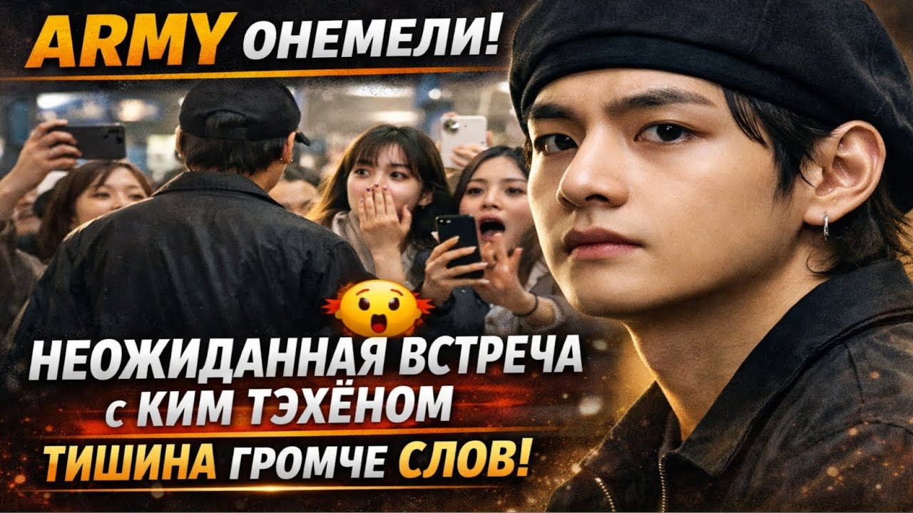 ARMY Онемели: Неожиданная Встреча с Ким Тэхёном, Где Тишина Говорит Громче Слов