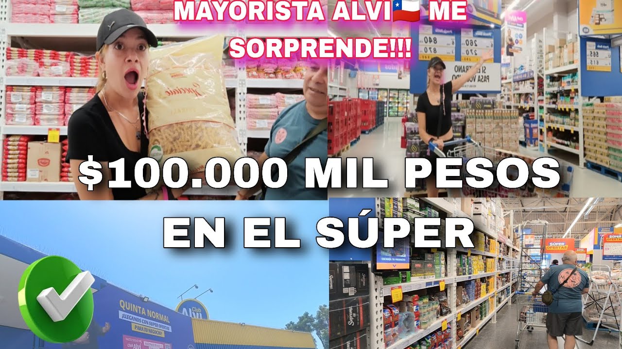 CON MI SUEGRO EN EL SUPERMERCADO!! 😂✅ NUEVO ALVI en SANTIAGO de CHILE 🇨🇱 COMPRA MENSUAL familia de 3
