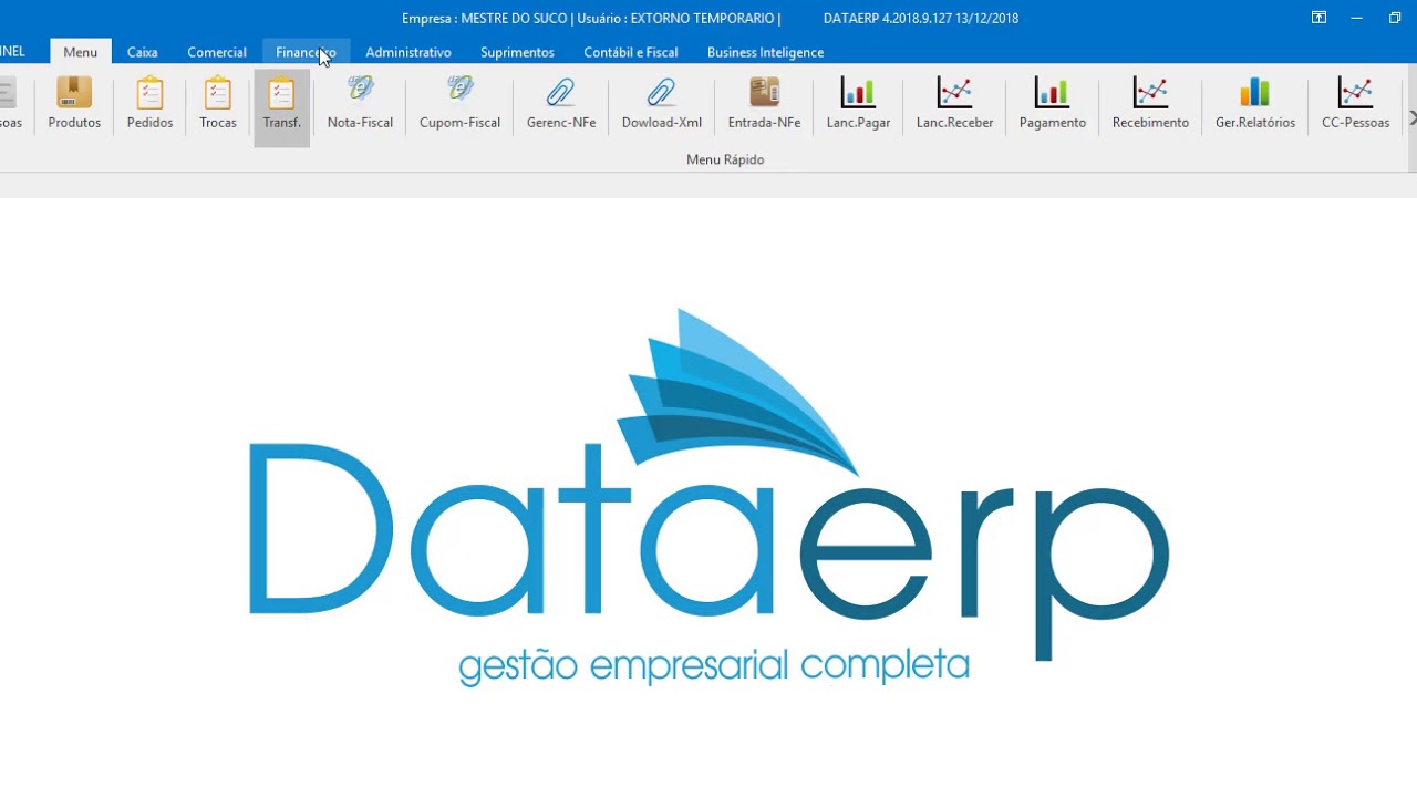 2 - Apresenta&ccedil;&atilde;o do Menu #DATAERP RESTAURANTE